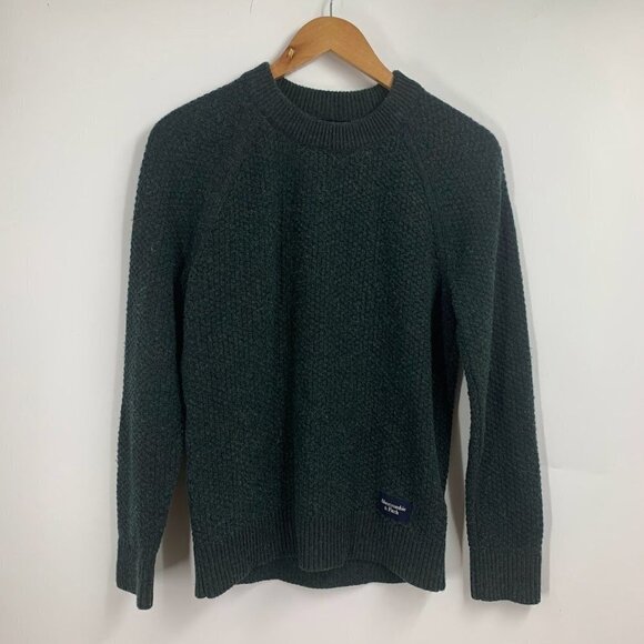 Abercrombie & Fitch Women's Merino Wool Blend Crew Neck Long Sleeve Sweater SZ S - Picture 1 of 11
